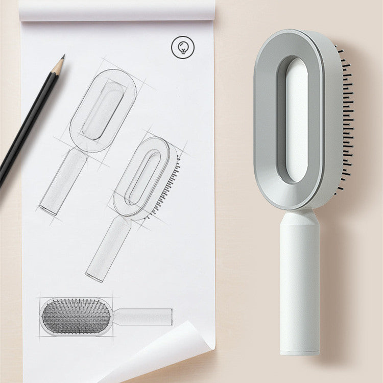 The SilkGlide™ Self-Cleaning Hairbrush