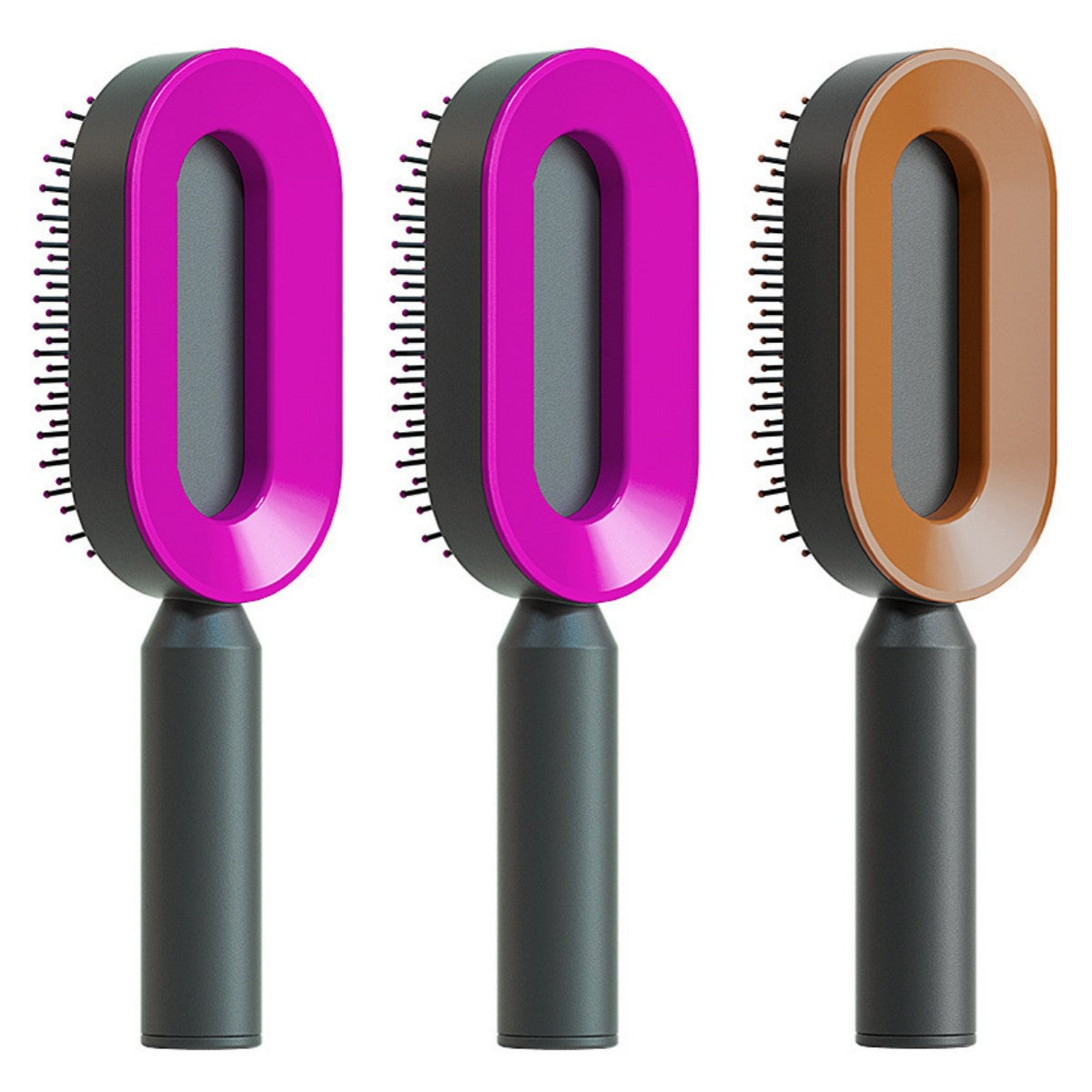 The SilkGlide™ Self-Cleaning Hairbrush