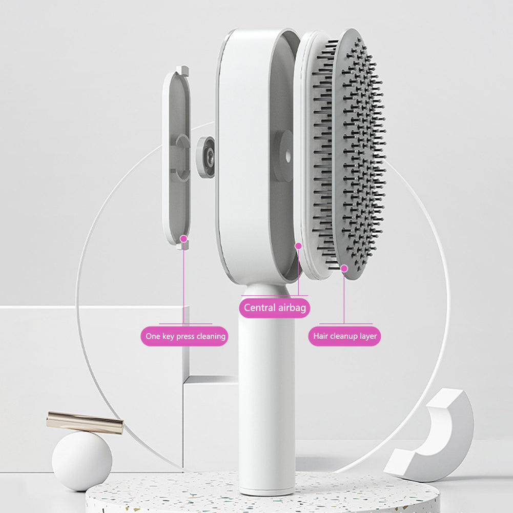The SilkGlide™ Self-Cleaning Hairbrush