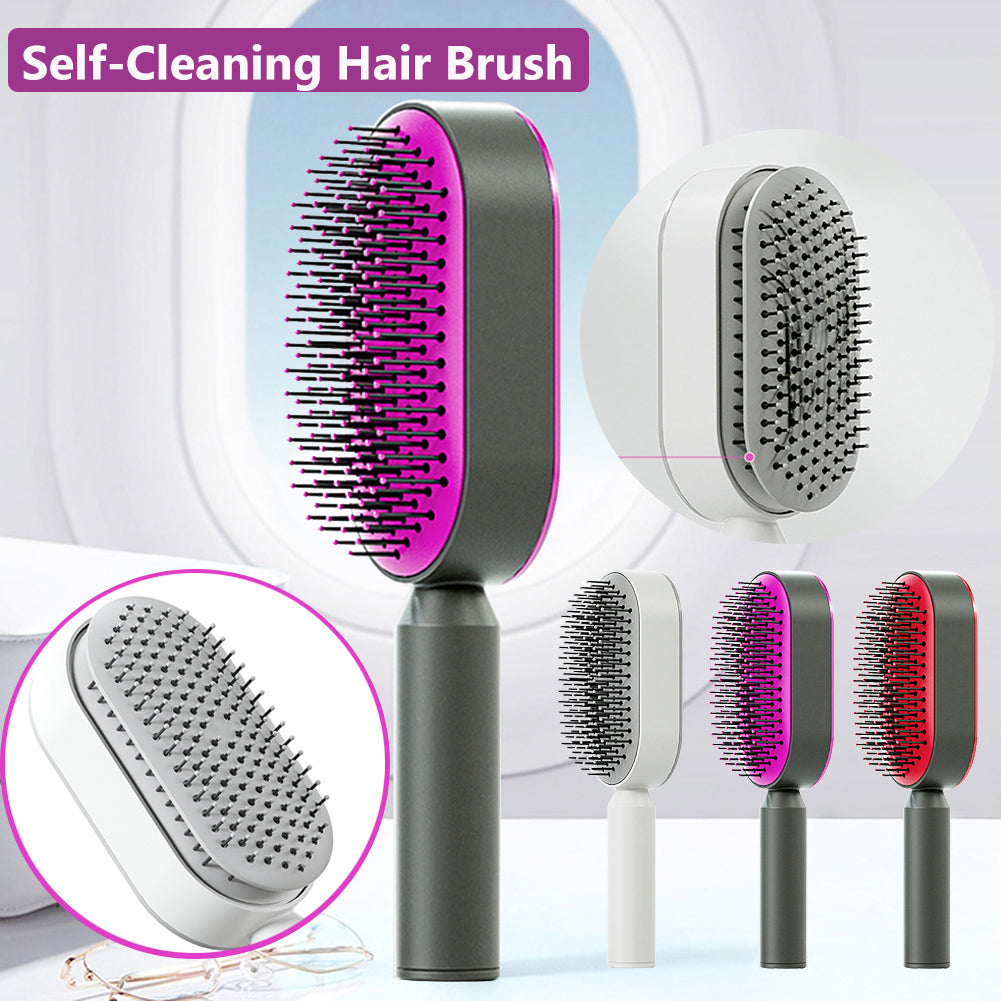 The SilkGlide™ Self-Cleaning Hairbrush