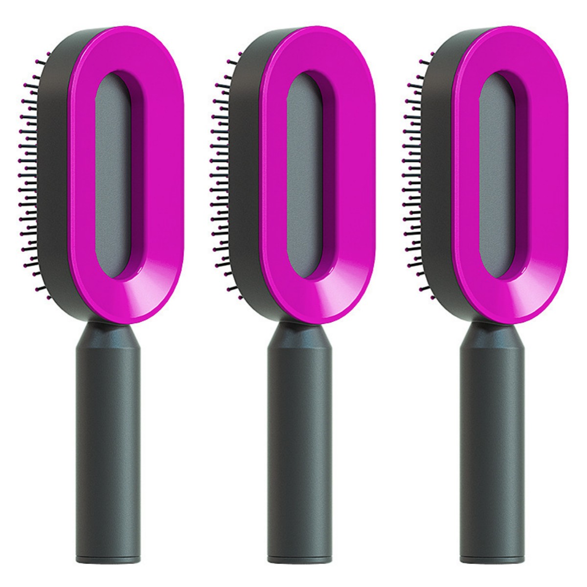 The SilkGlide™ Self-Cleaning Hairbrush