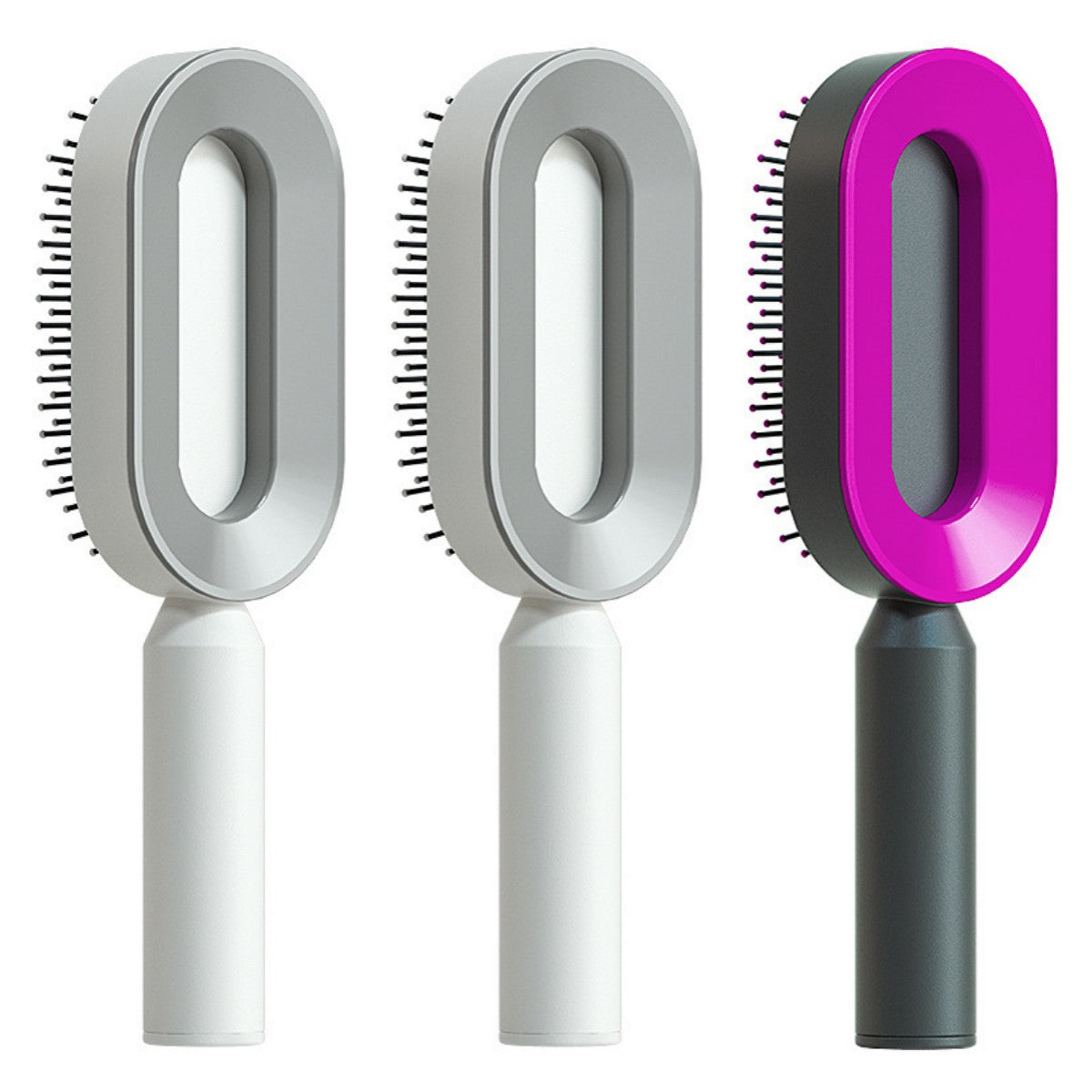 The SilkGlide™ Self-Cleaning Hairbrush